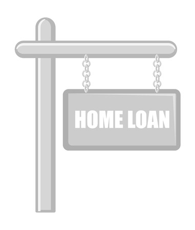 Home Loan - Real Estate Concept - Vector Character Cartoon Illustrationのイラスト素材