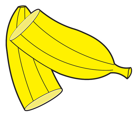Banana Slice Vectorのイラスト素材