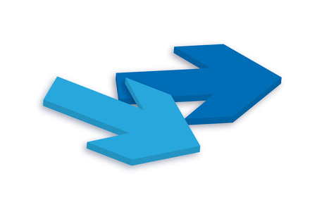 3d Arrowsのイラスト素材