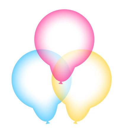 Soft Colorful Balloonsのイラスト素材
