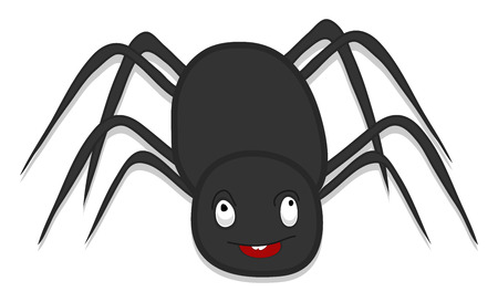 Scary Spider Halloween Cartoonのイラスト素材