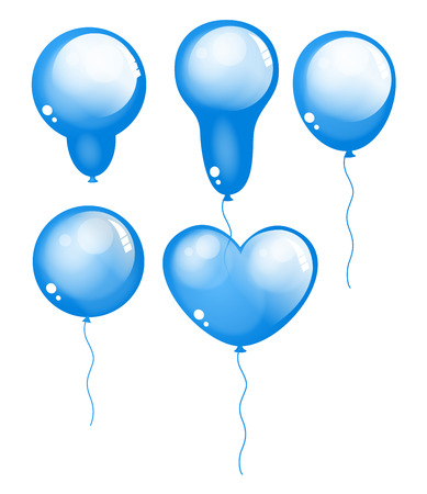 Glossy Festive Balloonsのイラスト素材