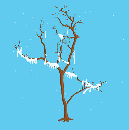 Winter Snow Treeのイラスト素材