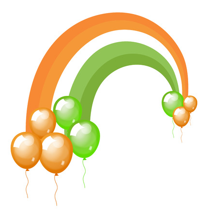 St. Patrick\'s Day Balloons Backgroundのイラスト素材
