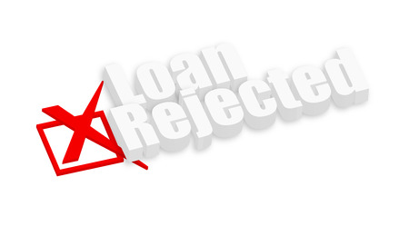 Loan Rejected 3d Textのイラスト素材