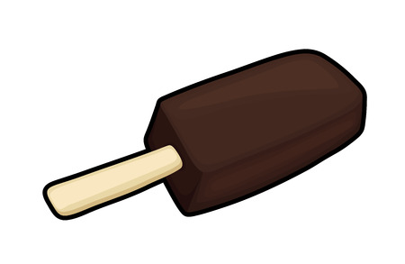 Chocolate Ice Cream Isolatedのイラスト素材