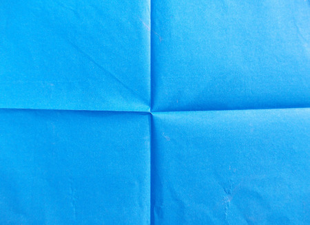 Blue Folded Paperの写真素材