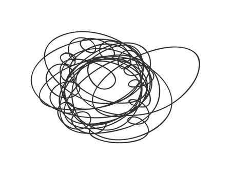 Retro Scribble Artのイラスト素材