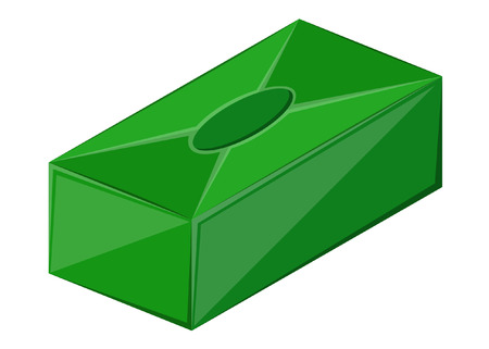 Green Paper Boxのイラスト素材