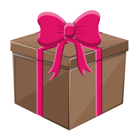 Wrapped Gift with Bowのイラスト素材