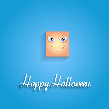 Naughty Face Expression Halloween Greetingのイラスト素材