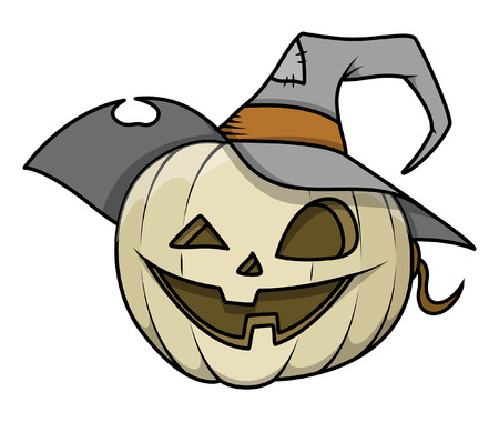 dumb jack-o-lantern vector illustrationのイラスト素材