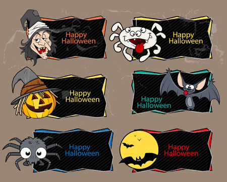 halloween banner vectorのイラスト素材