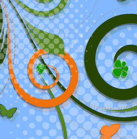 Abstract Swirl Designsのイラスト素材