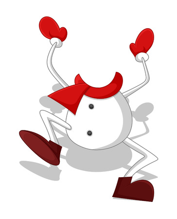Dancing Snowman Bodyのイラスト素材