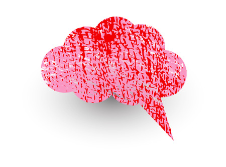 Old Rough Talk Bubbleのイラスト素材