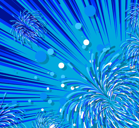Fireworks Abstract Festive Backgroundのイラスト素材