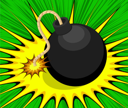 Retro Vector Bomb Designのイラスト素材