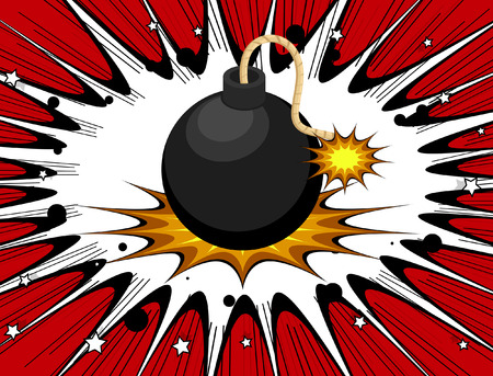 Retro Bombのイラスト素材