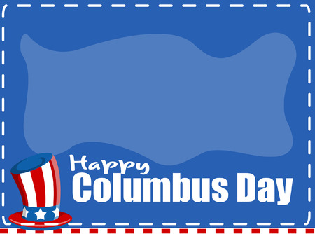 Columbus Day Holiday Banner Vectorのイラスト素材