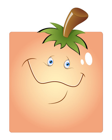 Happy Cartoon Funny Box Smileyのイラスト素材