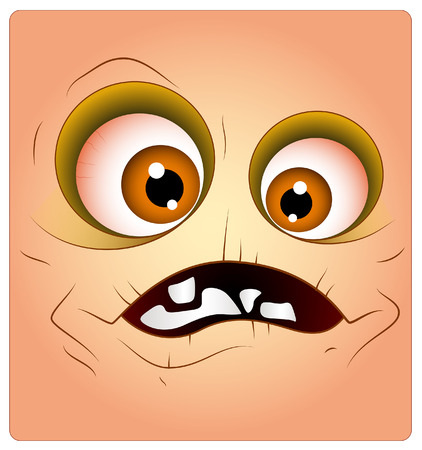 Spooky Halloween Box Smileyのイラスト素材