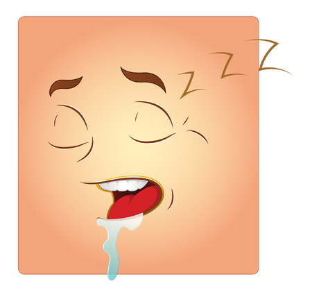 Sleeping Smileyのイラスト素材