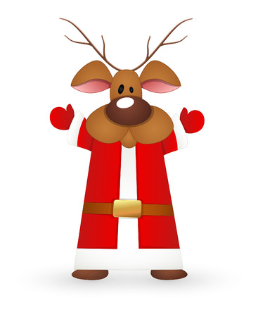 Reindeer Santaのイラスト素材