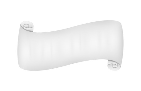 White Paper Parchment Scrollのイラスト素材
