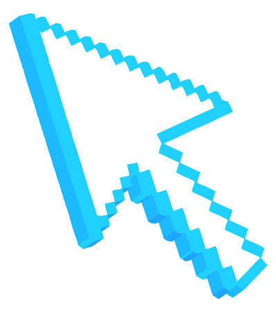 3d Pixel Arrowのイラスト素材