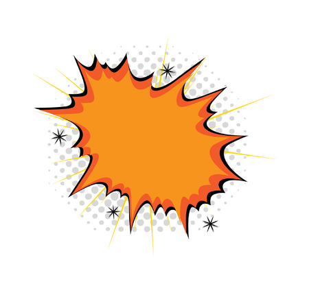 Retro Comic Banner Burst Backgroundのイラスト素材