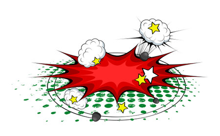 Cartoon Comic Burst Vector Graphicsのイラスト素材