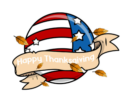 Thanksgiving Day Graphic Bannerのイラスト素材