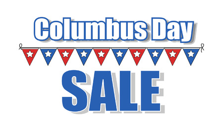 Columbus Day Sale Bannerのイラスト素材