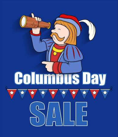 Columbus Day Sale Graphicのイラスト素材