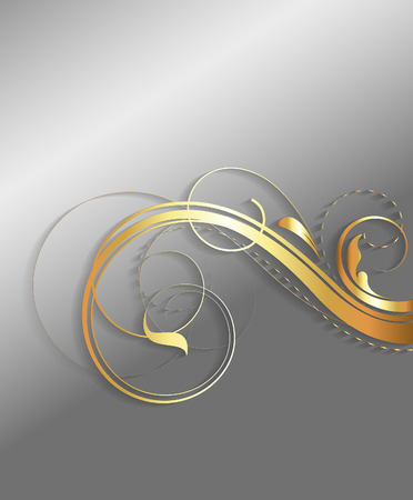 Vector Golden Floralのイラスト素材