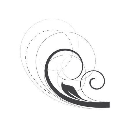 Flourish Swirl Artのイラスト素材