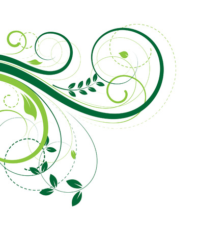 Vintage Swirl Elements Backgroundのイラスト素材