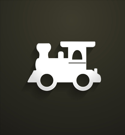 Rail Engine Vector Shapeのイラスト素材