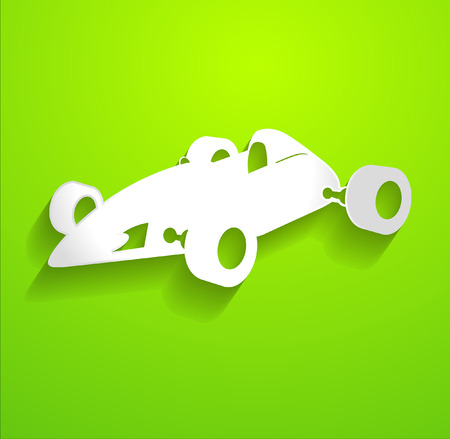 Sports Racing Car Vector Shapeのイラスト素材