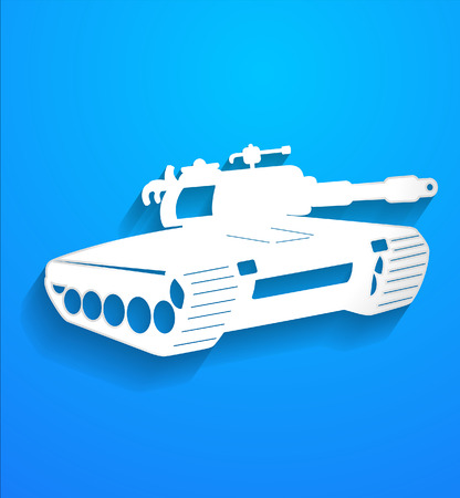 Fighter Tank Vector Shapeのイラスト素材