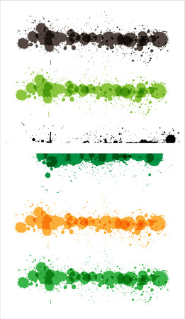 Rough Retro Grunge Splashes Backgroundのイラスト素材