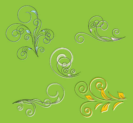 St. Patricks Day Decorative Florals Vectorsのイラスト素材