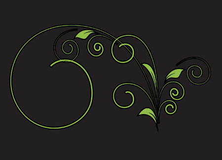 Decorative Flourish Vector Shape Designのイラスト素材