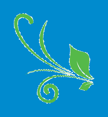 Abstract Rough Floral Designのイラスト素材