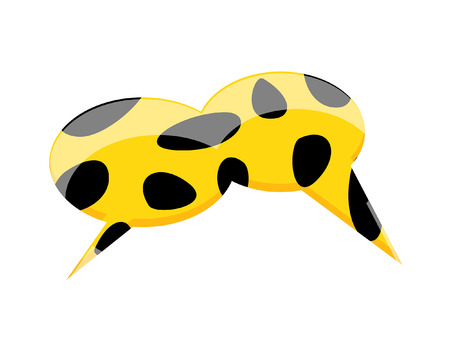 Circles Pattern Speech Bubbleのイラスト素材