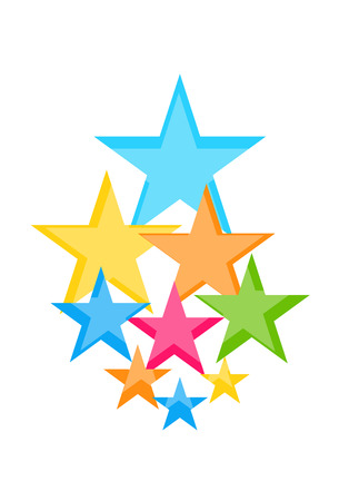 Colorful Starsのイラスト素材