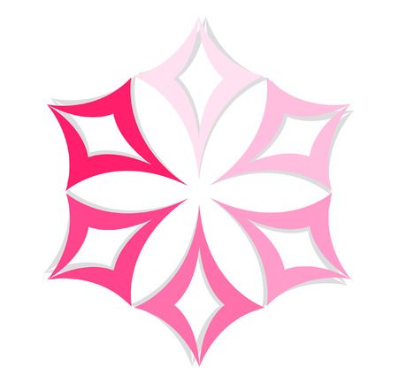 Floral Starのイラスト素材