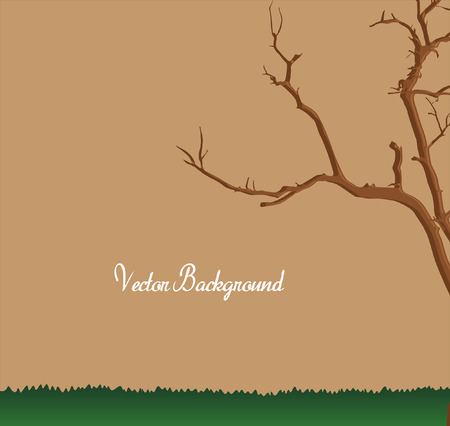 Dead Tree Vector Landのイラスト素材