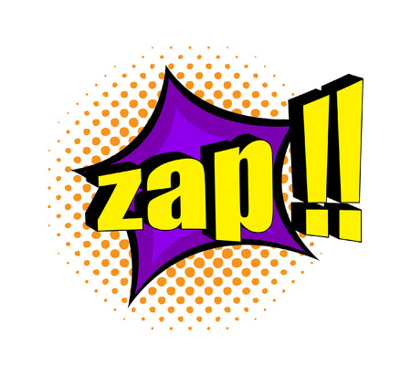 Retro Zap Text Bannerのイラスト素材